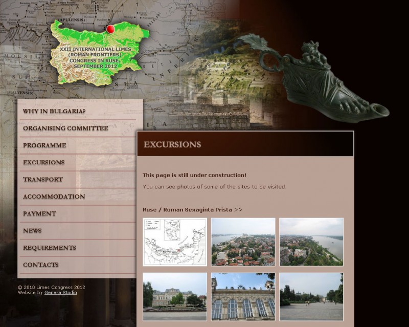 Website design : Limes Congress 2012